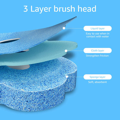 Brosse de toilette à têtes jetables