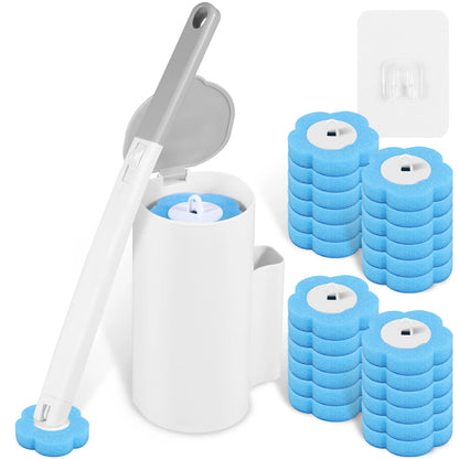 Brosse de toilette à têtes jetables