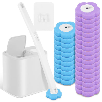 Brosse de toilette à têtes jetables