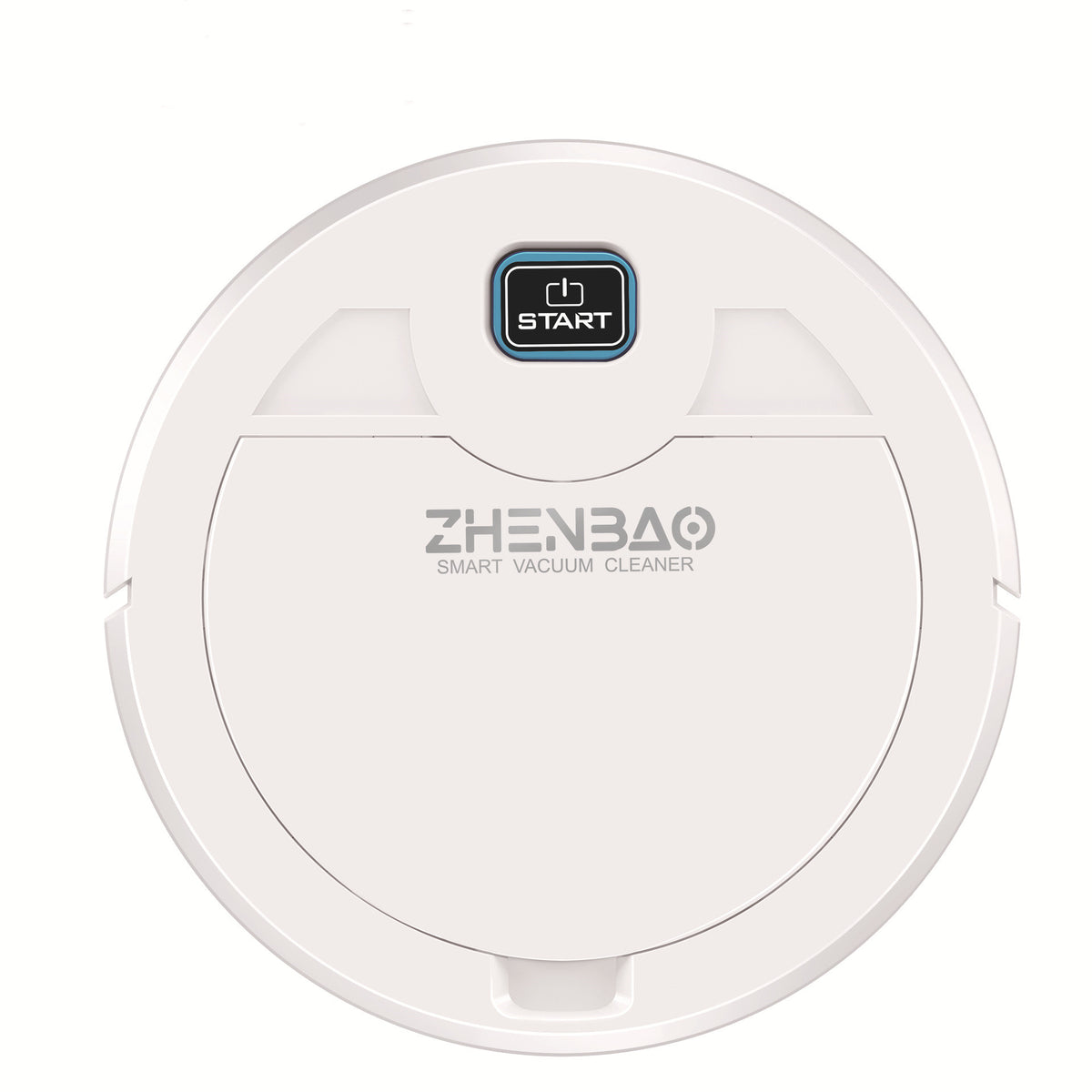 Robot aspirateur nettoyant le plancher d'un salon